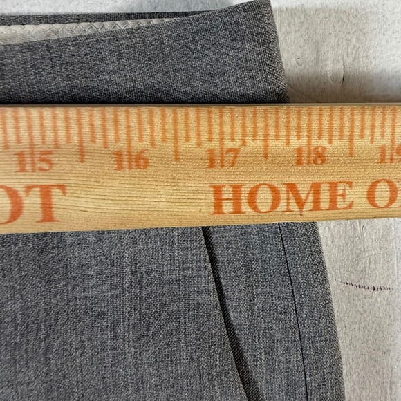 J Crew Voyage Thompson Wool Dress Pants Men's 34x26 (Actual) Gray Flat Front - Picture 7 of 10